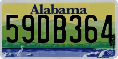AL license plate 59DB364