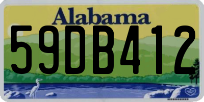 AL license plate 59DB412