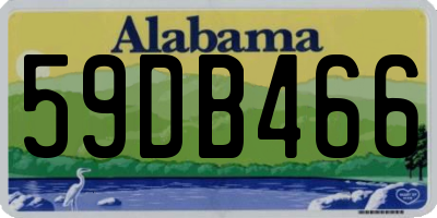 AL license plate 59DB466