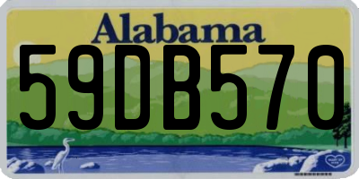 AL license plate 59DB570