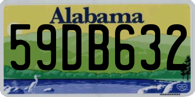 AL license plate 59DB632