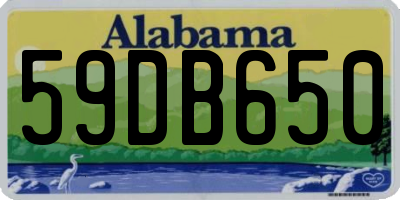 AL license plate 59DB650