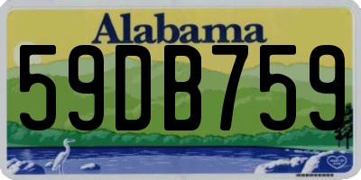 AL license plate 59DB759
