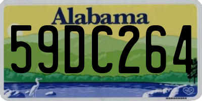 AL license plate 59DC264