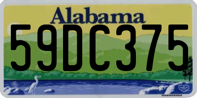AL license plate 59DC375