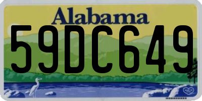 AL license plate 59DC649