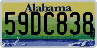 AL license plate 59DC838