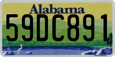 AL license plate 59DC891