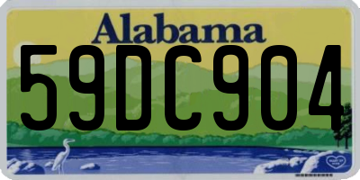 AL license plate 59DC904