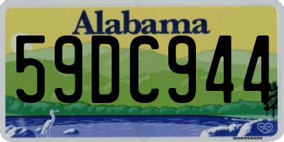 AL license plate 59DC944