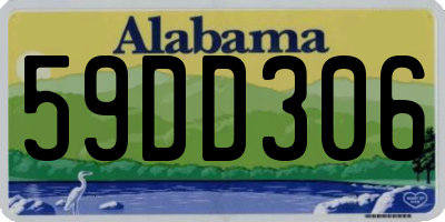 AL license plate 59DD306