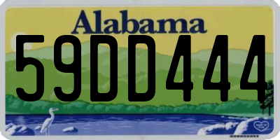 AL license plate 59DD444