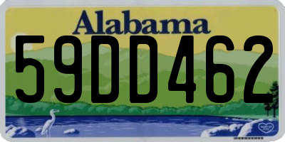 AL license plate 59DD462