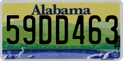 AL license plate 59DD463