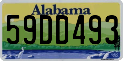 AL license plate 59DD493
