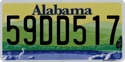 AL license plate 59DD517