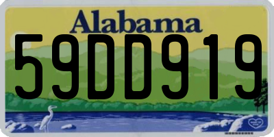 AL license plate 59DD919