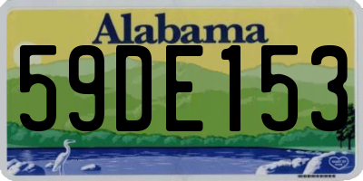 AL license plate 59DE153
