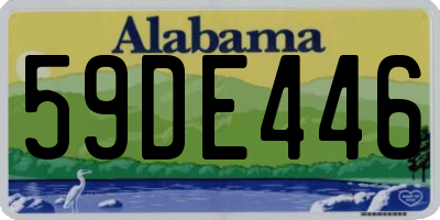 AL license plate 59DE446