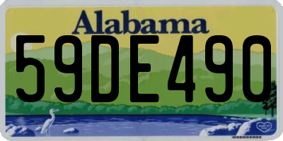 AL license plate 59DE490