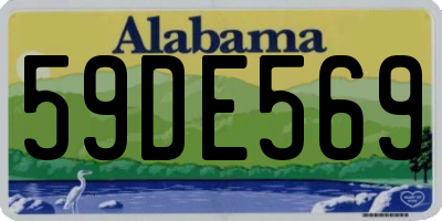 AL license plate 59DE569
