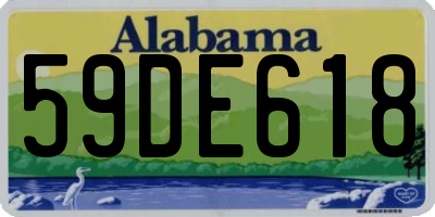 AL license plate 59DE618