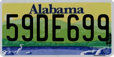 AL license plate 59DE699