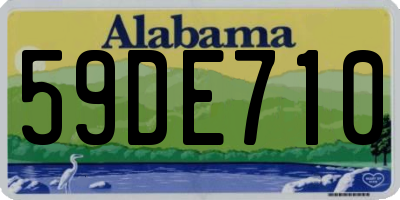 AL license plate 59DE710