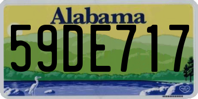 AL license plate 59DE717