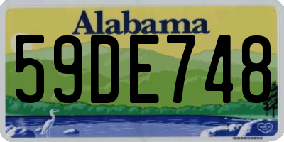 AL license plate 59DE748