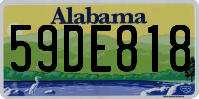 AL license plate 59DE818