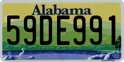 AL license plate 59DE991