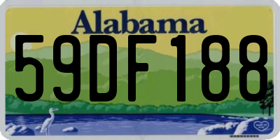 AL license plate 59DF188