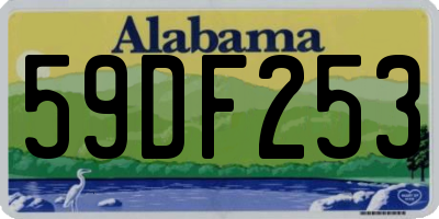 AL license plate 59DF253