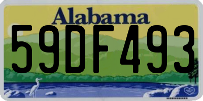 AL license plate 59DF493