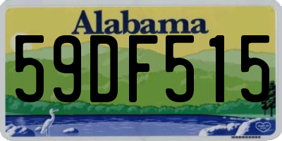 AL license plate 59DF515