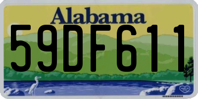 AL license plate 59DF611