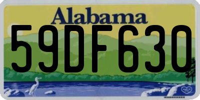 AL license plate 59DF630