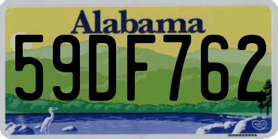 AL license plate 59DF762