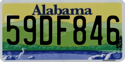 AL license plate 59DF846