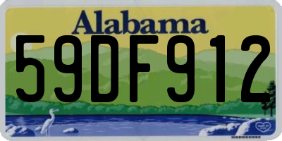 AL license plate 59DF912