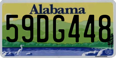 AL license plate 59DG448
