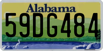 AL license plate 59DG484