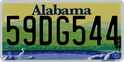 AL license plate 59DG544