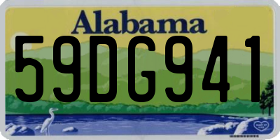 AL license plate 59DG941