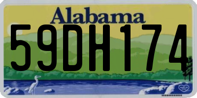 AL license plate 59DH174