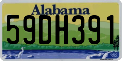 AL license plate 59DH391