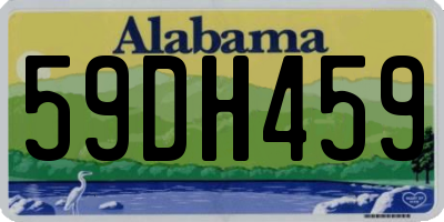 AL license plate 59DH459