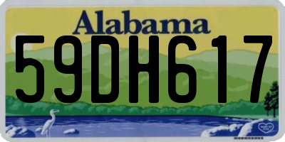 AL license plate 59DH617