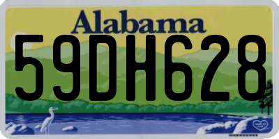 AL license plate 59DH628
